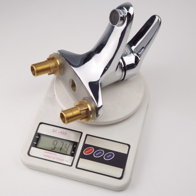 Vòi Lavabo 2 chân nóng lạnh Đồng mạ Chrome Eurolife EL-LOT03-1 (Trắng bạc)