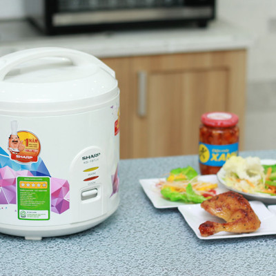 KS-18TJV - NỒI CƠM ĐIỆN NẮP GÀI SHARP 1.8 LÍT KS-18TJV - Hàng chính hãng