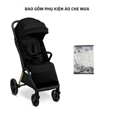 Xe đẩy gấp gọn cho bé từ sơ sinh Kinderkraft LOOM - Màu đen