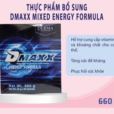 DMAXX thức uống bổ sung vitamin năng lượng có đường DAMODE 82 gói màu xanh mỗi gói 22gr