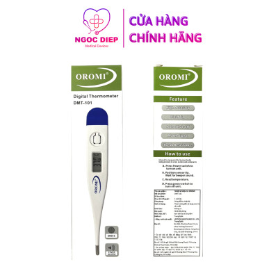Nhiệt kế điện tử kỹ thuật số OROMI DMT-101 - Thiết bị đo thân nhiệt - Hàng chính hãng