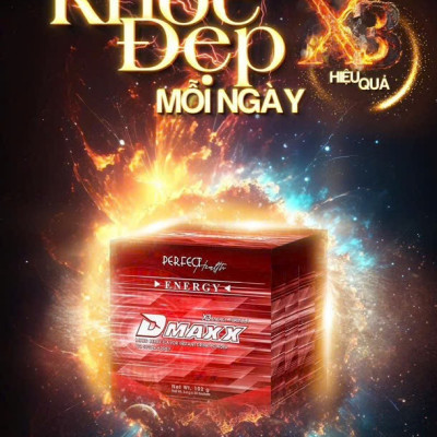 DMAXX thức uống bổ sung vitamin năng lượng không đường DAMODE 68 gói màu đỏ mỗi gói 2,2gr