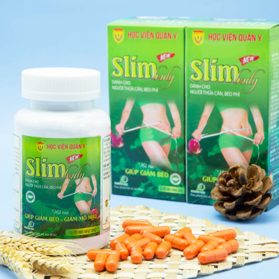 Thực phẩm hỗ trợ giảm cân Slim Body học viện quân y hộp 100 viên