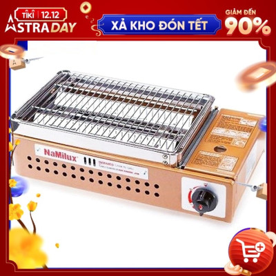 Bếp nướng ga hồng ngoại Namilux NA-24N đốt cháy ga hoàn toàn, không ám mùi ga - Hàng chính hãng