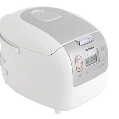 Nồi cơm điện tử Toshiba 1.8L RC-18NTFV(W) - Xuất xứ Thái lan - Lòng nồi hợp kim dày 4mm - Phù hợp cho gia đình 4-6 người - Hàng chính hãng - Bảo hành 12 tháng, chất lượng Nhật Bản