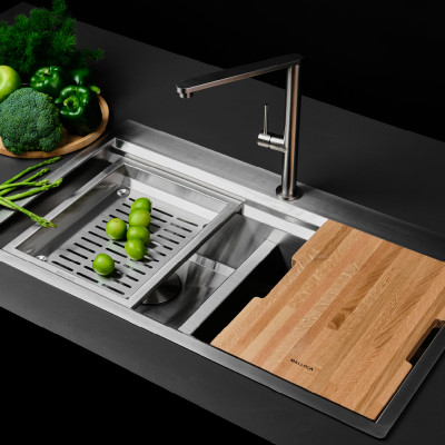 Chậu rửa chén Slide Malloca MS 862 - Hàng Chính Hãng