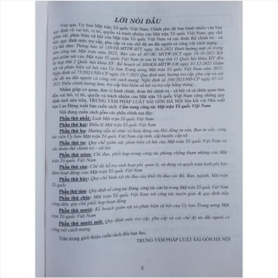 Cẩm nang công tác Mặt trận Tổ quốc Việt Nam