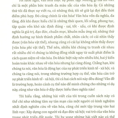 Những Thông Điệp Về Văn Hóa