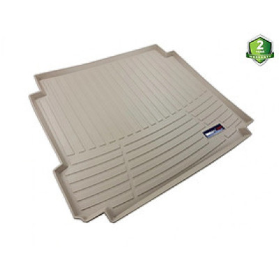 Thảm lót cốp xe ô tô màu be BMW X5 2008-2017 - Lux SA nhãn hiệu Macsim chất liệu TPV cao cấp