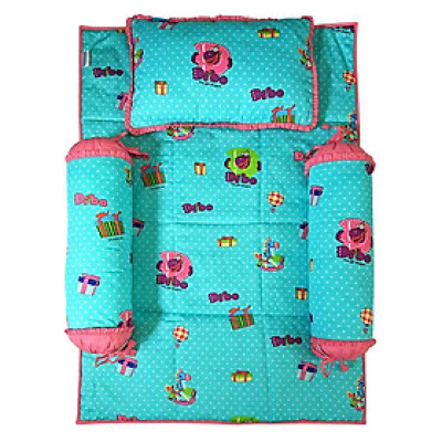 Bộ 4 Món Ga Gối Cho Bé Sleep Baby Gift Dragon Dibo - F158