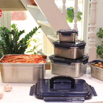 Bộ 5 hộp inox iMAT dùng vi sóng