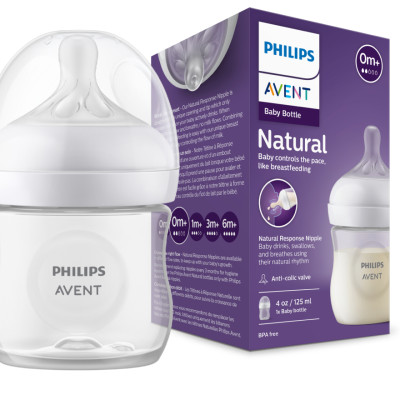 Bộ 2 Bình sữa mô phỏng tự nhiên hiệu Philips Avent (125 ml) cho trẻ từ 0 tháng tuổi 690.23