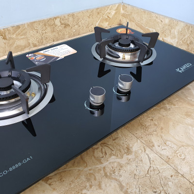 Bếp Gas Âm 2 Mâm Kanzo KZ-ECO-8888-GA1 - Japan Technology - Sơn tĩnh điện siêu bền - Hàng Chính Hãng