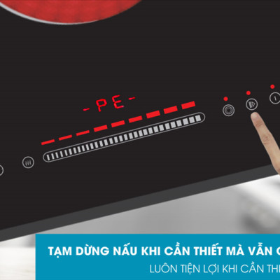 Bếp điện 2 vùng nấu Ecalite EL-MK271R - Kính Ceramic bền - Có Inverter tiết kiệm điện - Hàng chính hãng