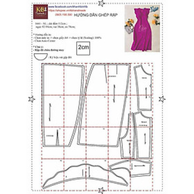 Rập giấy may đầm mã 1661 - không phải quần áo