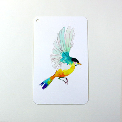 Giấy vẽ màu nước postcard (8 x 13) cm lên màu đẹp không cong, giấy màu trắng kem, 40 tờ giấy dày 280gsm AT788 Green Art - Hàng chính hãng