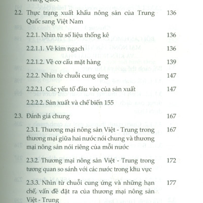 Thương Mại Nông Sản Giữa Việt Nam Và Trung Quốc Trong Bối Cảnh Mới (Sách chuyên khảo) - TS. Nguyễn Thị Phương Hoa (Chủ biên)