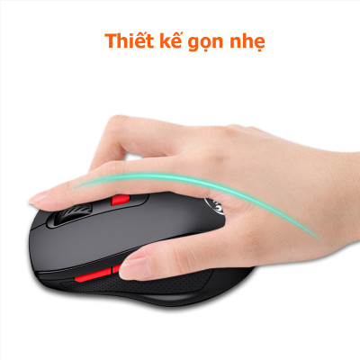 Chuột không dây HXSJ T67 Receiver USB 2.4G - Hàng Chính Hãng
