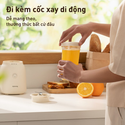 Máy xay sinh tố Joyoung JFB-621 - Dung tích 600ml, Công suất 160W, Kèm 3 cốc xay - Hàng chính hãng