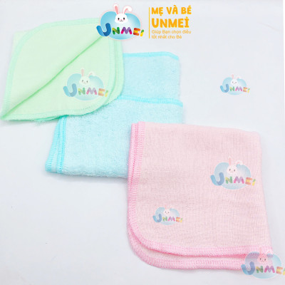 Hộp 8 Khăn Sữa UNMEI Cho Bé, Dòng Khăn Mặt 2 Lớp Cao Cấp Dùng Cho Bé Sơ Sinh Kích Thước 25x25cm