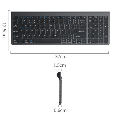 Bàn phím không dây mini W160 - pin sạc - đa kết nối bluetooth 5.0 + 3.0 + Usb wireless 2.4G hàng nhập khẩu