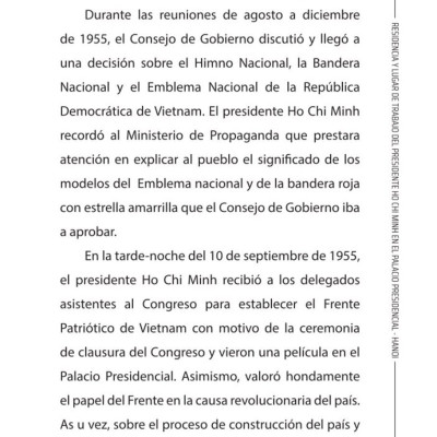 Residencia y lugar de trabajo del presidente  Ho Chi Minh en el Palacio Presidencial - Hanoi