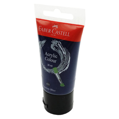 Tuýp màu vẽ acrylic 30ml prussian blue (xanh phổ) Faber 1183051