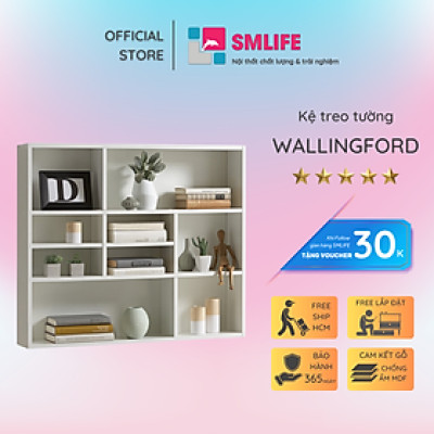 Kệ trang trí gỗ kiểu dáng nhỏ gọn SMLIFE Wallingford