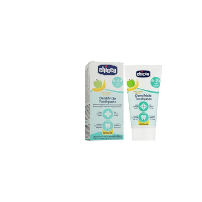 Kem Đánh Răng Chicco Dành Cho Trẻ Em Hương Dâu (1-5 tuổi), Hương Chuối Táo (6 - 24 tháng) Dung Tích 50ml