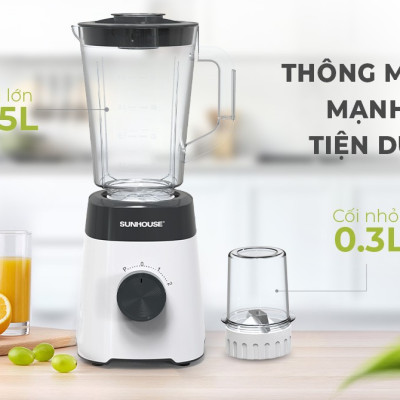 MÁY XAY SINH TỐ ĐA NĂNG SUNHOUSE SHD5114 - Hàng Chính Hãng - Bảo Hành 12 Tháng Toàn Quốc