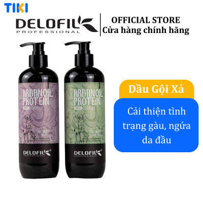 Bội đôi Dầu gội & xả giúp tóc siêu mềm mượt và sạch gàu DELOFIL