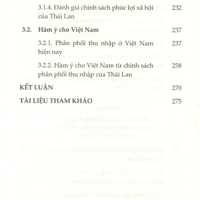 Chính Sách Phân Phối Thu Nhập Của Thái Lan Và Hàm Ý Cho Việt Nam (Sách chuyên khảo)