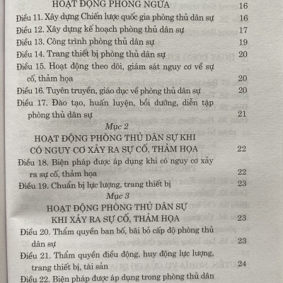 Sách -  Luật Phòng Thủ Dân Sự