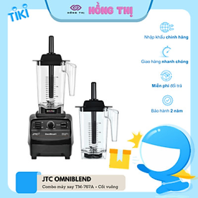 Combo Máy Xay Sinh Tố Công Nghiệp JTC Omniblend I TM-767A 1200W (1.5L) và Cối Rời JTC Omniblend (1.5L) - Chính Hãng