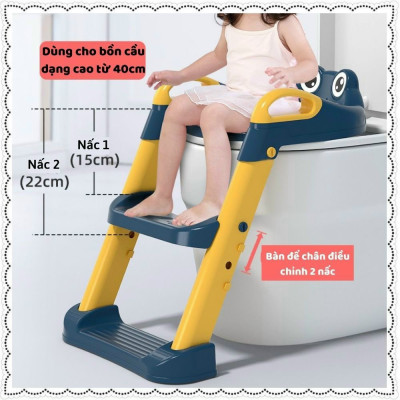 Thang hỗ trợ vệ sinh, thu nhỏ bồn cầu cho Bé 