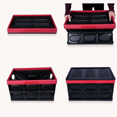 Thùng Đựng Đồ Ô Tô - Hộp Để Đồ Cốp Xe Ô Tô 56 Lít Có Thể Gấp Gọn