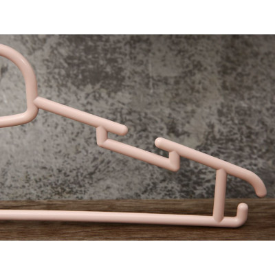 Set 10 cái Móc áo đầm vuông Hara 180 Bằng Nhựa Cao Cấp Inochi Nhật Bản (407 x 80 x 220 mm) - Giao Màu Ngẫu Nhiên