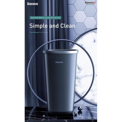 Bình đựng rác mini Baseus đùng trên ô tô hoặc bàn làm việc - Hàng Chính Hãng