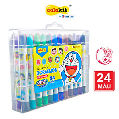 Bút sáp vặn 24 màu Thiên Long Colokit TCR-C009/DO