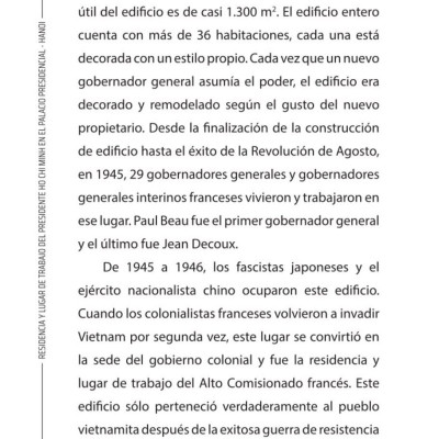 Residencia y lugar de trabajo del presidente  Ho Chi Minh en el Palacio Presidencial - Hanoi