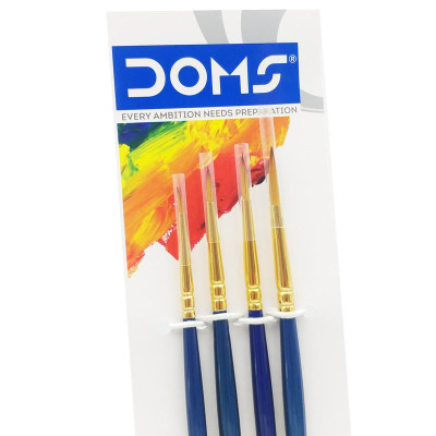 Bộ 4 Cây Cọ Vẽ Đầu Tròn - DOMS Artistic 8065