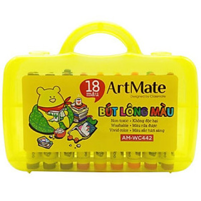 Hộp 18 Bút Lông Màu - ArtMate AM-WC442