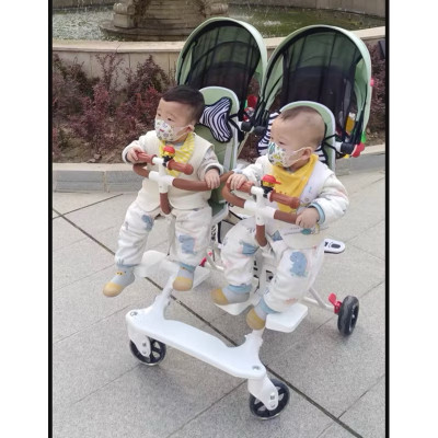 Xe đôi đẩy em bé đôi nhẹ có thể ngồi và nằm- gấp gọn khi đi du lịch ( sẵn hàng)