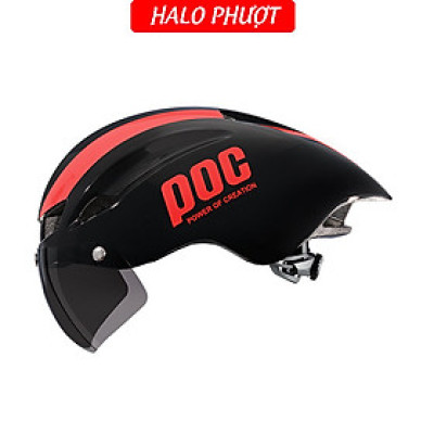 (Chính Hãng) Nón POC P01 mẫu mới khóa nam châm, tặng bộ lót, túi đựng nón