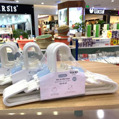 Set 10 chiếc móc áo đầm Hara 182 hàng cao cấp - giao màu ngẫu nhiên