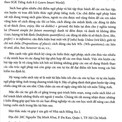 Ngữ Pháp Và Bài Tập Thực Hành Tiếng Anh 8 (Bám Sát SGK i-Learn Smart World)_HA