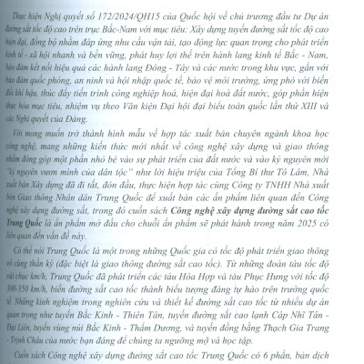 Công nghệ xây dựng đường sắt cao tốc Trung Quốc - Tập 1