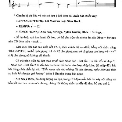 Thực Hành Đệm Organ - Tình Ca Quê Hương (Kèm CD)