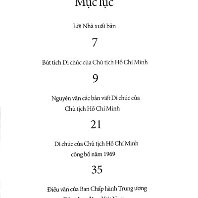 Di Chúc Của Chủ Tịch Hồ Chí Minh