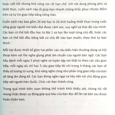 600 Câu Giao Tiếp Tiếng Hàn Thông Dụng